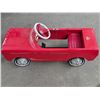Image 3 : Vintage red ford mustang pedal car- 39" by 13" by 13"H