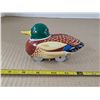 Image 1 : Vintage tin duck toy- 5"L