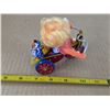 Image 3 : Vintage wind up circus trike toy- 4"L