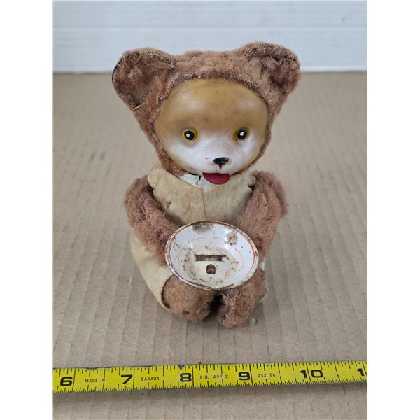 Vintage wind up bear-4"H