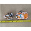 Image 2 : Vintage wind up bunny and chipmunk tin toys