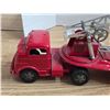 Image 2 : Vintage tin structo toy fire truck with ladder- S.F.D- 29.5"L