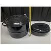 Image 4 : (2) Black Enamel Canning Pot.