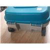 Image 3 : Rubbermaid storage container with a hinged lid. (32" X 17" X 10")