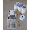 Image 1 : Sharp Adding Machine with Package of Roll Paper - works
