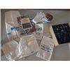 Image 1 : Coins & Currency Book, Canvas Bags, Box of Film Canisters