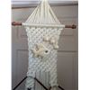 Image 2 : Macrame Hanging Towel Holder with Fish Décor