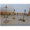 Image 1 : Various Brass Candle Holders