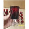 Image 3 : Vintage Cranberry Glass Dessert Dishes - (27)