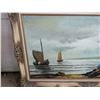 Image 2 : Antique Maritime Painting Original Signed R. King. 56"x31"