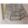 Image 2 : Vintage Brass Glass Display Case.