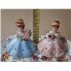 Image 2 : 1950's Josef Originals Porcelain Dolls on Tray.