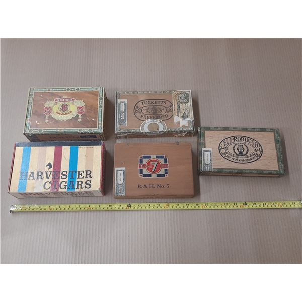 1950's Cigar Boxes. (5)
