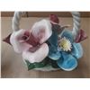 Image 4 : Antique Capodimonte Flower Porcelain Vases. (3)