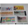 Image 4 : Vintage Lottery Tickets and 1954 Canada Two Dollar Bill.