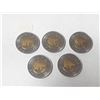 Image 2 : (5) 1996 Canadain Two Dollar Coins.