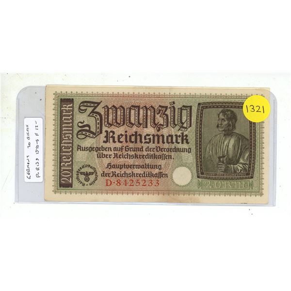 Nazi Germany. ND (1940 – 1945). Issued for German Occupied Territories during World War II.