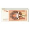 Image 2 : Yugoslavia. 1990 1000 Dinara. High Denomination. Uncirculated.