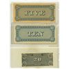 Image 2 : Set of 3 Counterfeit Confederate States of America notes. 1864 $5, $10 and $20. None of these are re