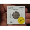 Image 1 : Newfoundland. 1944c Silver 10 Cents. World war II issue. VF30.