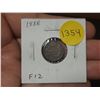 Image 1 : 1888 Canadian Victorian Silver 5 Cents. F12.