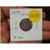 Image 1 : 1899 Canadian Victorian Silver 5 Cents. F12.