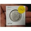 Image 1 : 1947 Curved Right 7 Canadian Silver 50 Cents. VF20.