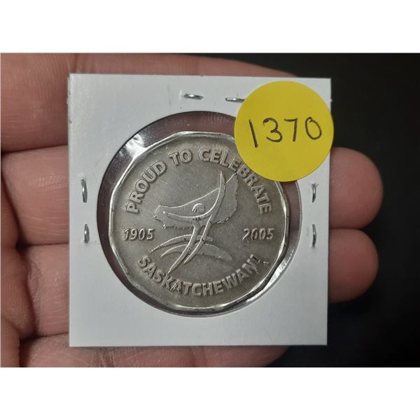 1905 – 2005 Proud to Celebrate Saskatchewan. Issued by Alberta Pure Vodka.