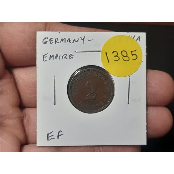 Germany – Empire. 1874A 2 Pfennig. Berlin Mint. EF.
