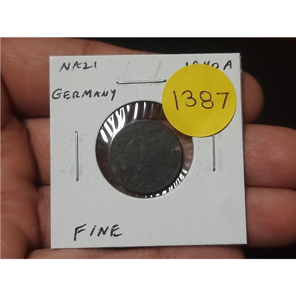 Nazi Germany. 1940A 5 Pfennig. Berlin Mint. Fine.