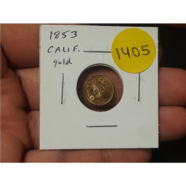 1853 California Gold ½ dollar. There is no gold in this coin.