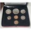 Image 2 : 1972 Double Custom set with 2 Cents. BU finish. Housed in its original red case with Canada[x=#8217/