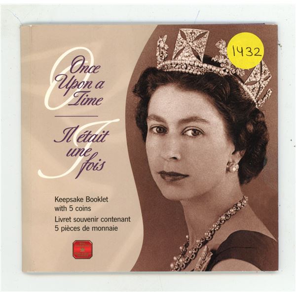 Once Upon a Time. Keepsake Booklet with 5 Canadian commemorative 50 Cents that commemorate the 50th 