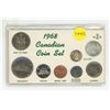 Image 1 : 1968 Canadian Year Set with both Silver and Nickel 10 Cents and 25 Cents.