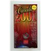 Image 1 : 2001P Colourized Canada Day 25 Cents. Red Maple Leaf. Specimen. Housed in its original unopened Roya