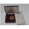 Image 1 : Pope John Paul II Papal Visit to Canada medal. Issued in 1984. Gold Plated. Housed in its original c