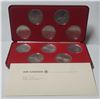 Image 1 : Complete set of 10 Air Canada medals commemorating the 40th Anniversary of Air Canada.