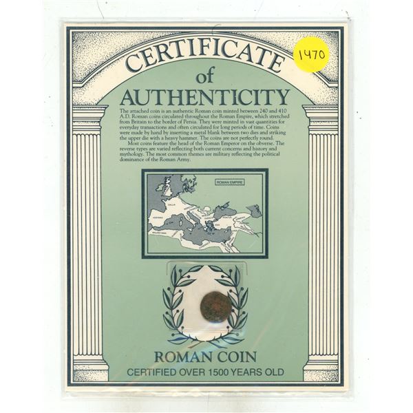 Ancient Roman Coin from the 3rd to 4th Century AD.