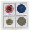 Image 2 : Set of 4 Casino Tokens including Dawson City Yukon Territory.