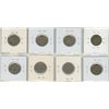 Image 2 : Set of 8 U.S. Barber and Buffalo Nickels from 1912 to 1937.