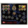 Image 1 : 1992 Canada 125 Set. Includes 12 different 25 Cents, one for each province and territory, plus a spe