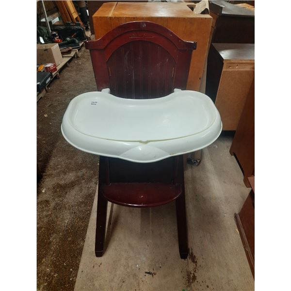 Eddie Bauer Wooden High Chair - 41" Height.