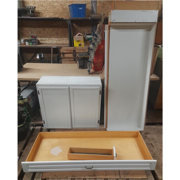 Kitchen Cabinet (12.5" X 35.5" X 31.5") and Large Drawer (60" X 22" X 6")