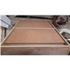 Image 3 : This item is likely an oak-finished microwave cart or small entertainment stand with wheels on botto