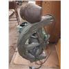 Image 5 : Decorative tabletop water fountain featuring a rustic design with three stacked ceramic pots and art