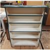 Image 1 : Wooden shelf unit, possibly designed for organizing small items, books, or collectibles. (36" X 8" X