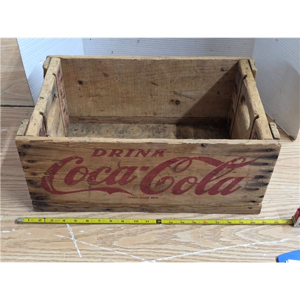 Coca Cola wooden crate-20"L
