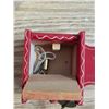 Image 3 : Miniature grandfather clock- wind up- has key- 8"H