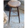 Image 1 : Wooden stool- 27"H