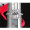 Image 3 : #1530-2.00 CT GRA CERTIFIED RADIANT CUT MOISSANITE STONE VVS D COLOR WITH 36 ROUND BRILLIANT CUT CUB